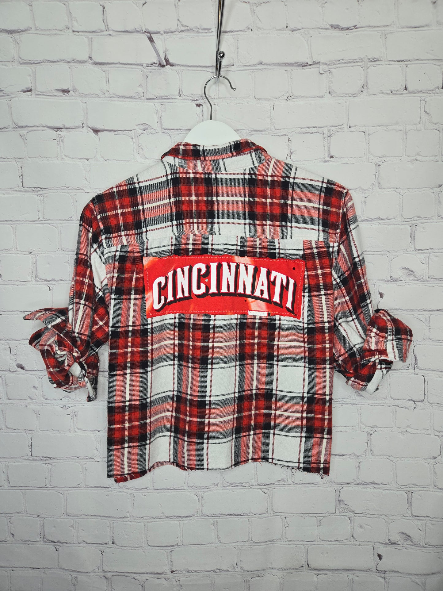 Cincinnati Reds Crop Flannel