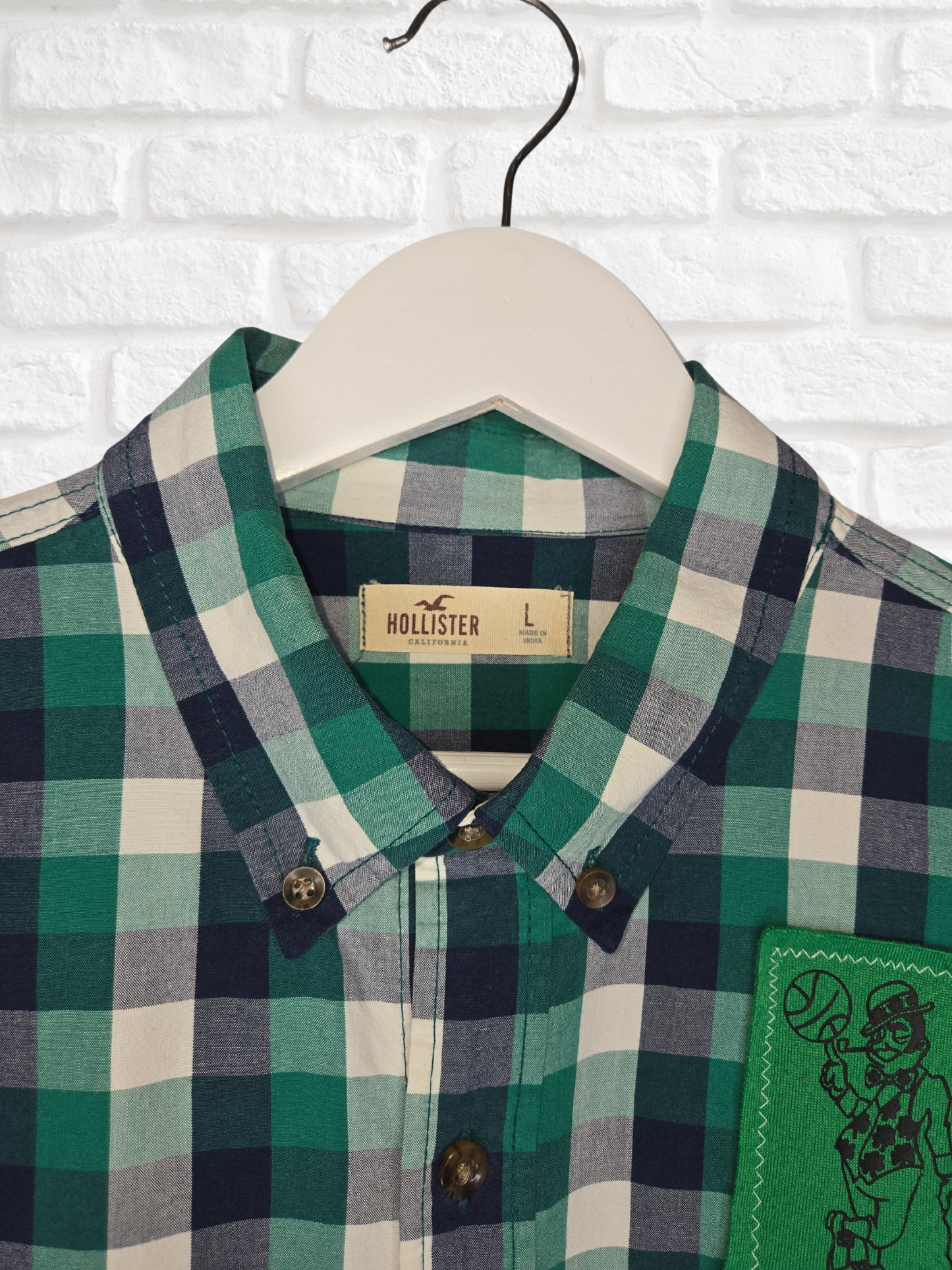 Boston Celtics Crop Flannel