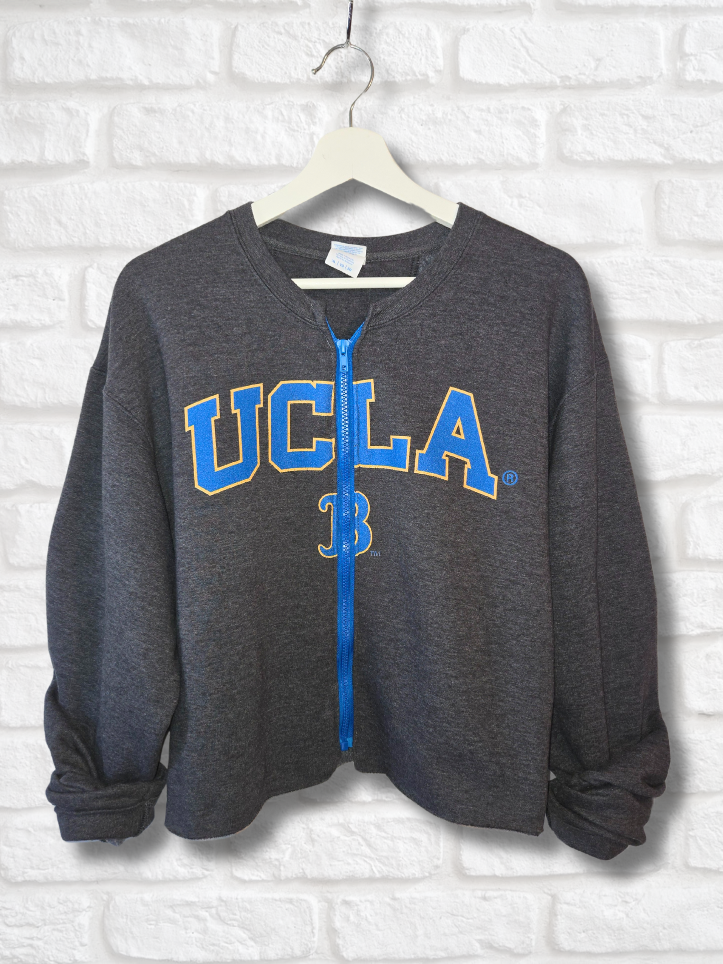 UCLA Bruins Crop Zip-Up Sweatshirt