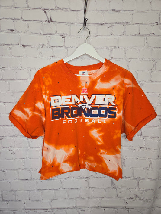 Denver Broncos Crop Tee