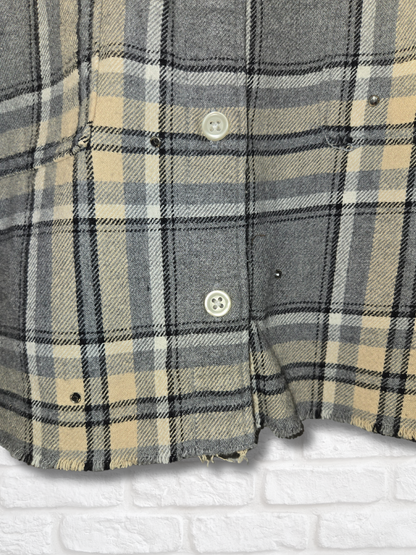 Milwaukee Bucks Rhinestone Crop Flannel