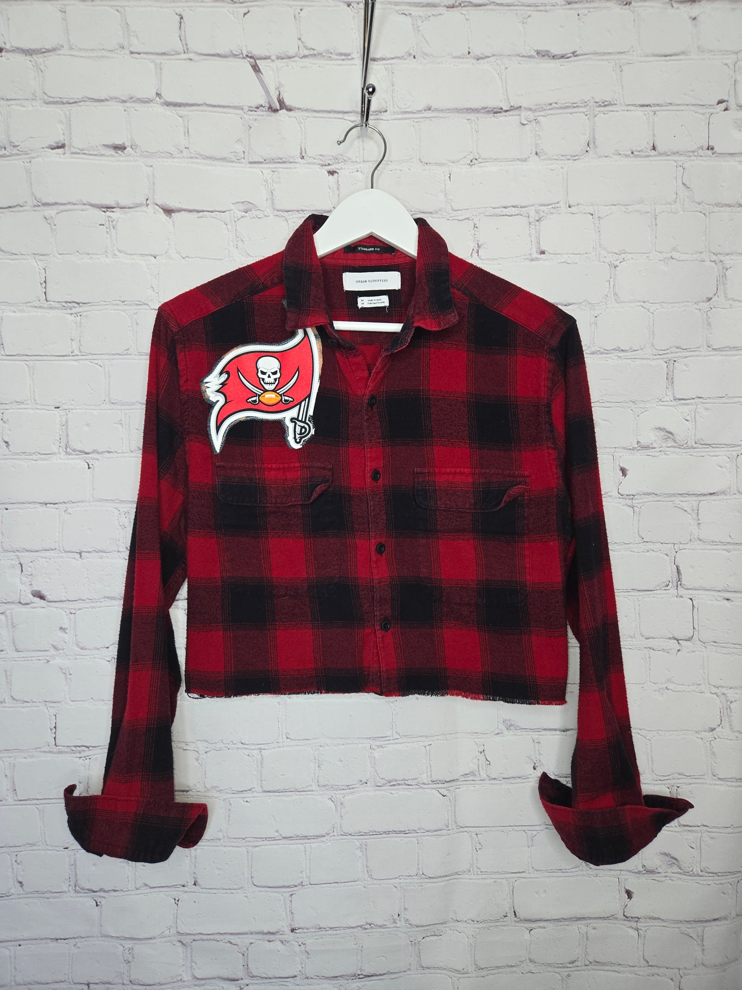 Tampa Bay Buccaneers Crop Flannel