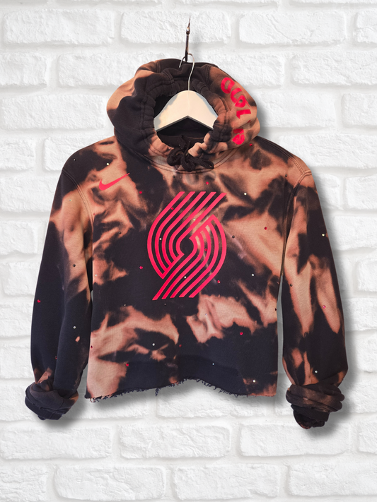 Portland Trail Blazers Crop Hoodie