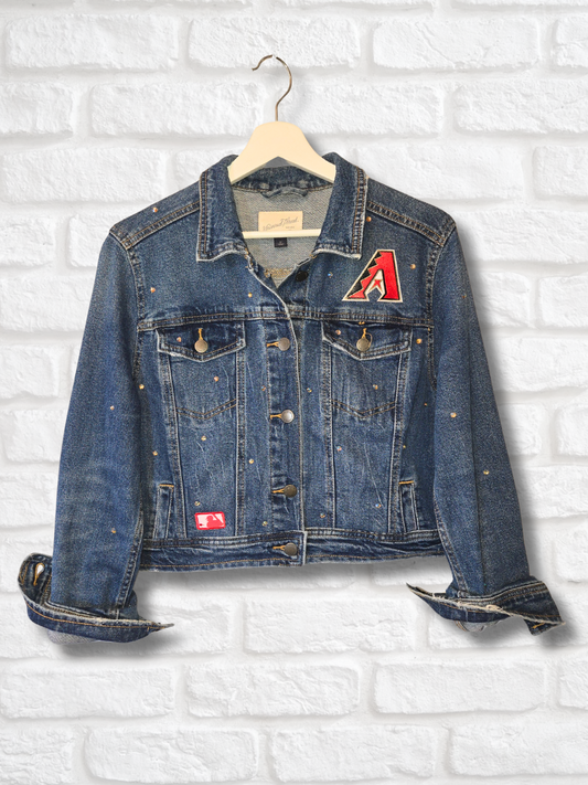 Arizona Diamondbacks Crop Denim Jacket