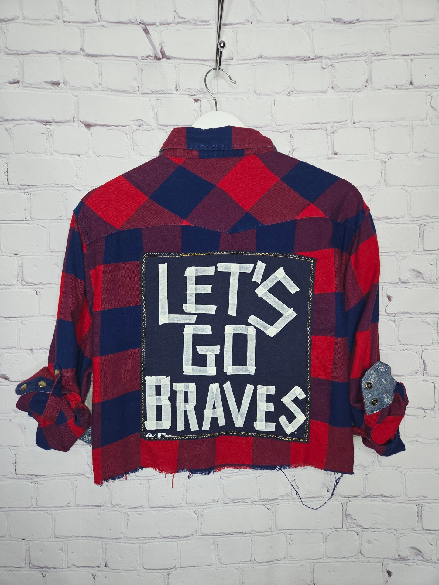 Atlanta Braves Crop Flannel