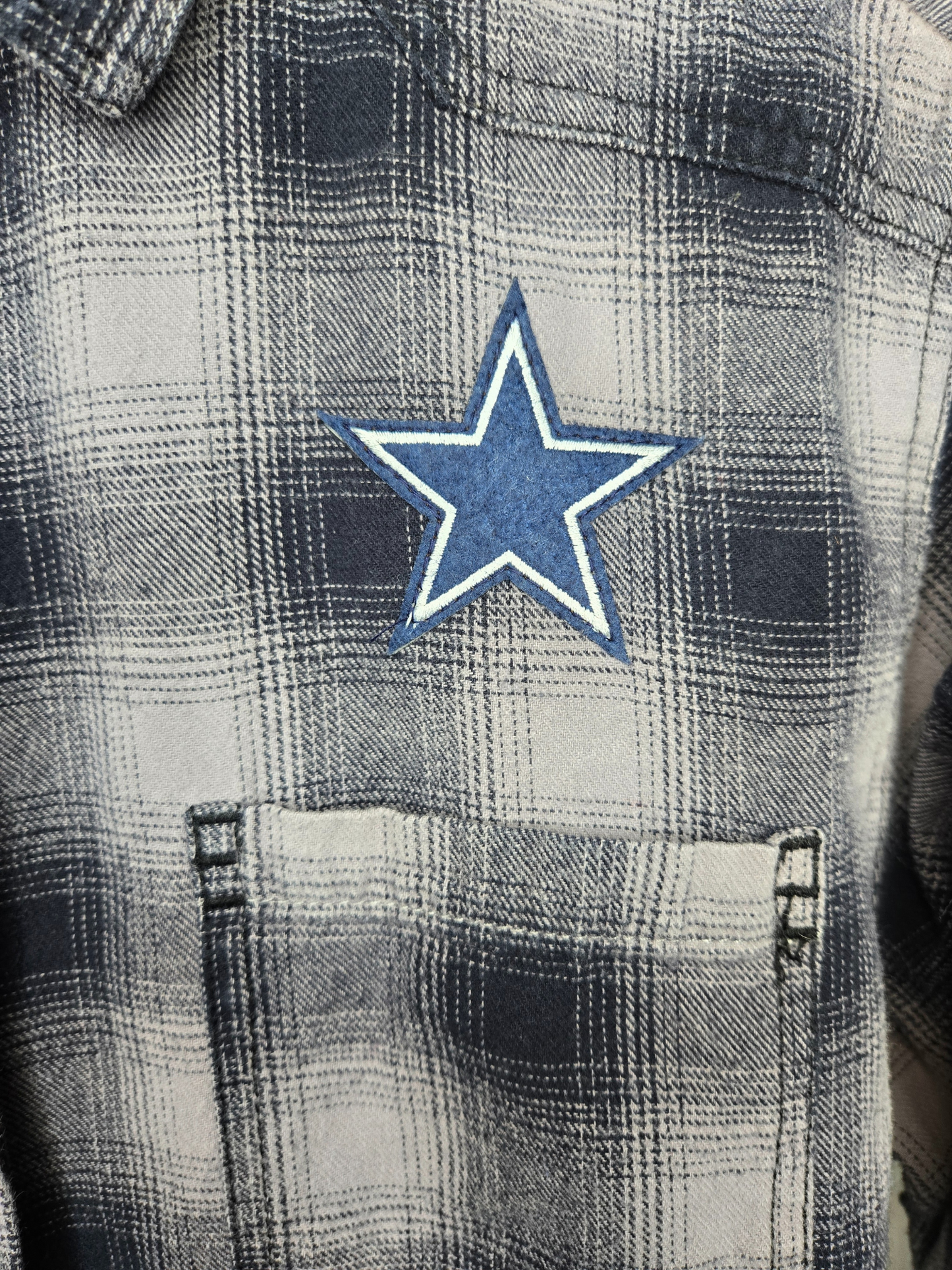 Dallas Cowboys Crop Flannel