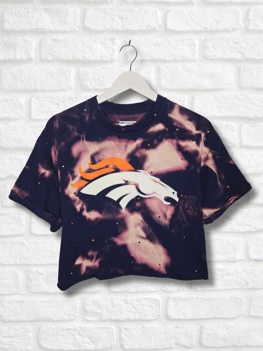 Denver Broncos Crop Tee