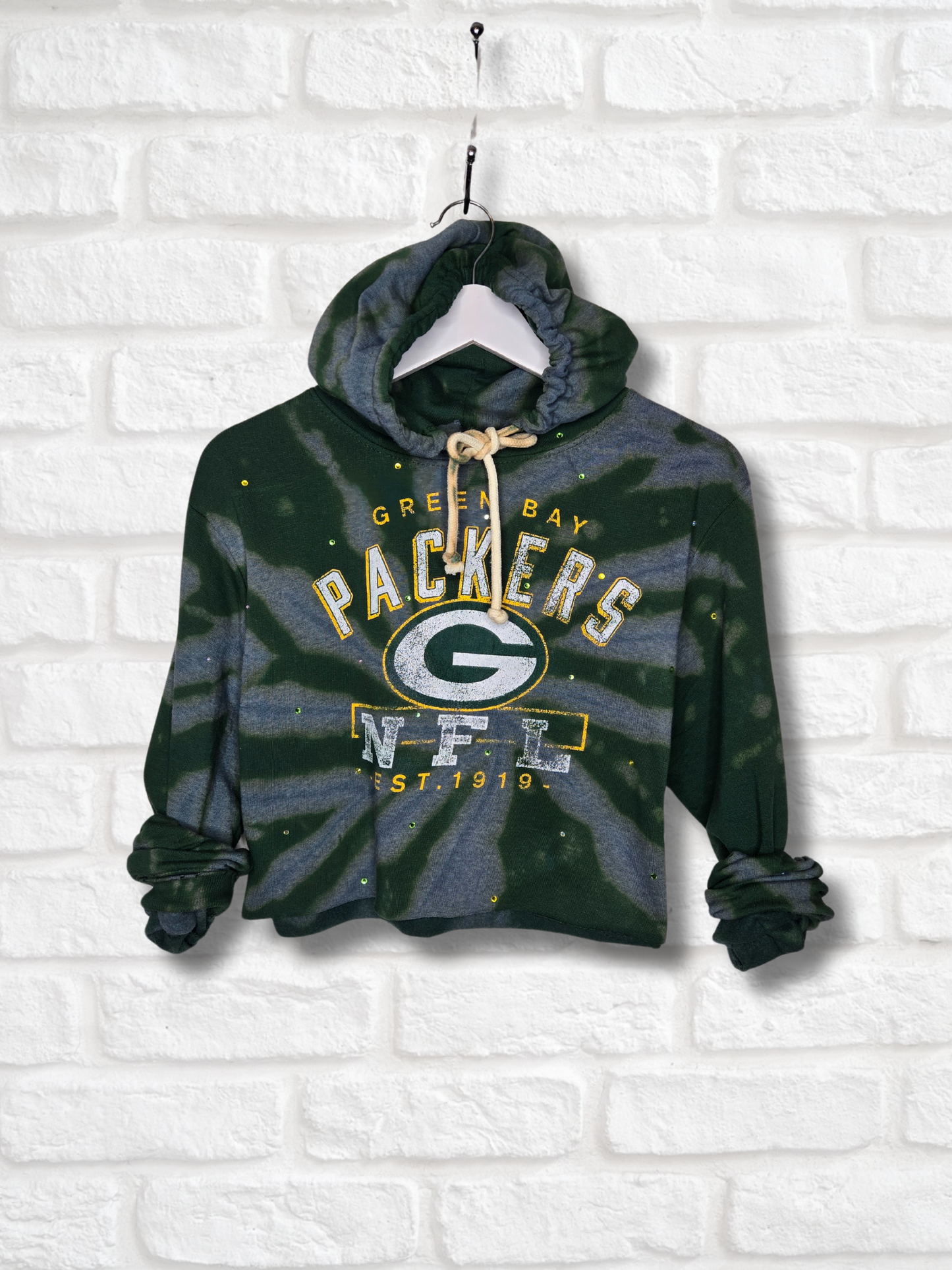 Green Bay Packers Crop Hoodie