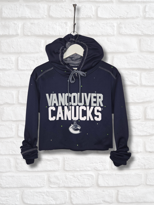 Vancouver Canucks Crop Hoodie