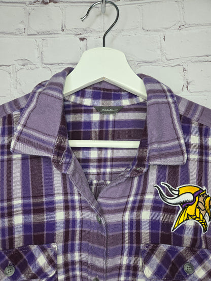 Minnesota Vikings Crop Flannel