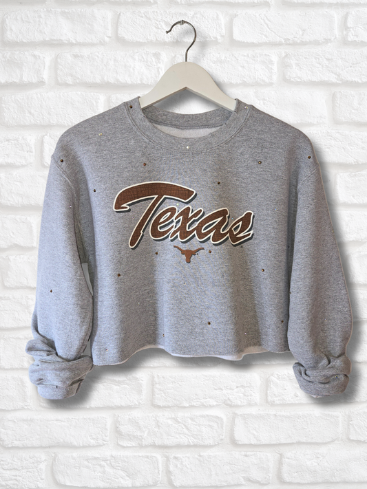 Texas Longhorns Crop Sweatshirt