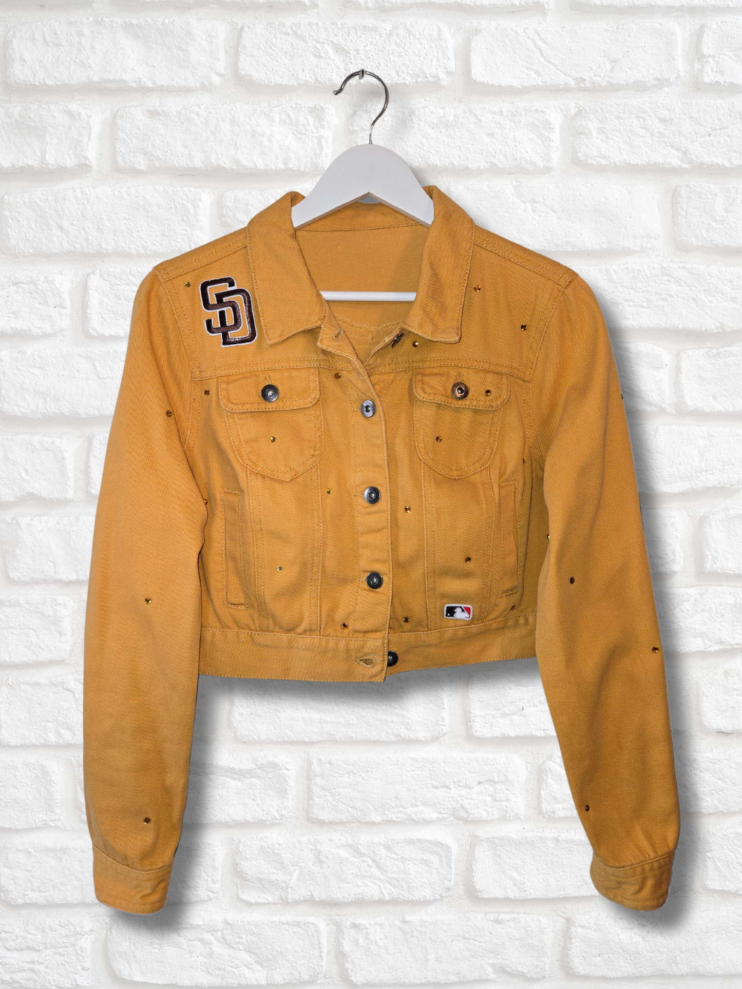 San Diego Padres Rhinestone Crop Jacket
