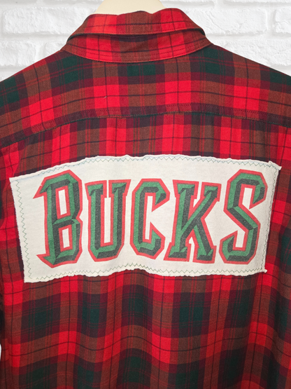 Milwaukee Bucks Crop Flannel