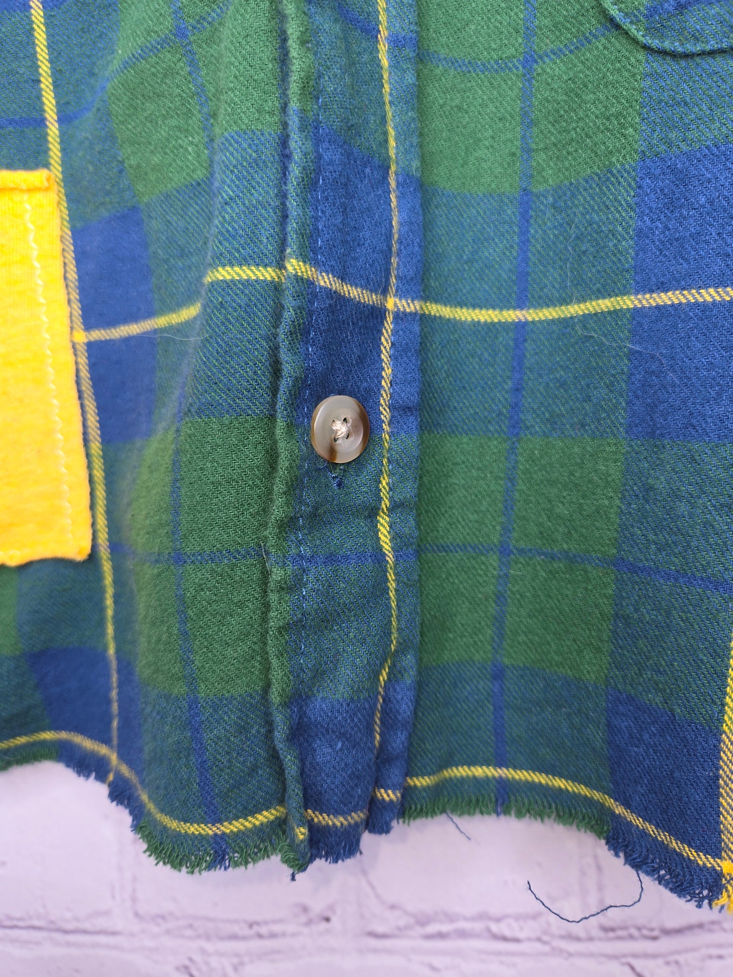 Oakland Athletics Crop Flannel