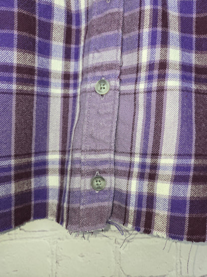 Minnesota Vikings Crop Flannel
