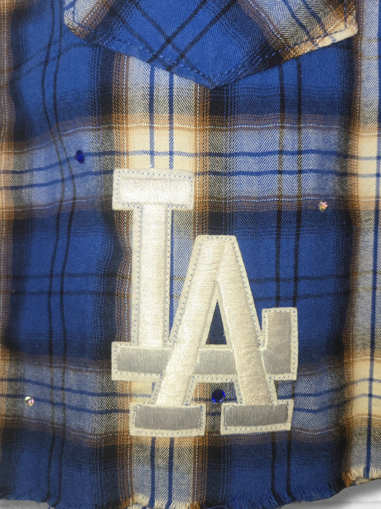 Los Angeles Dodgers HK Crop Flannel