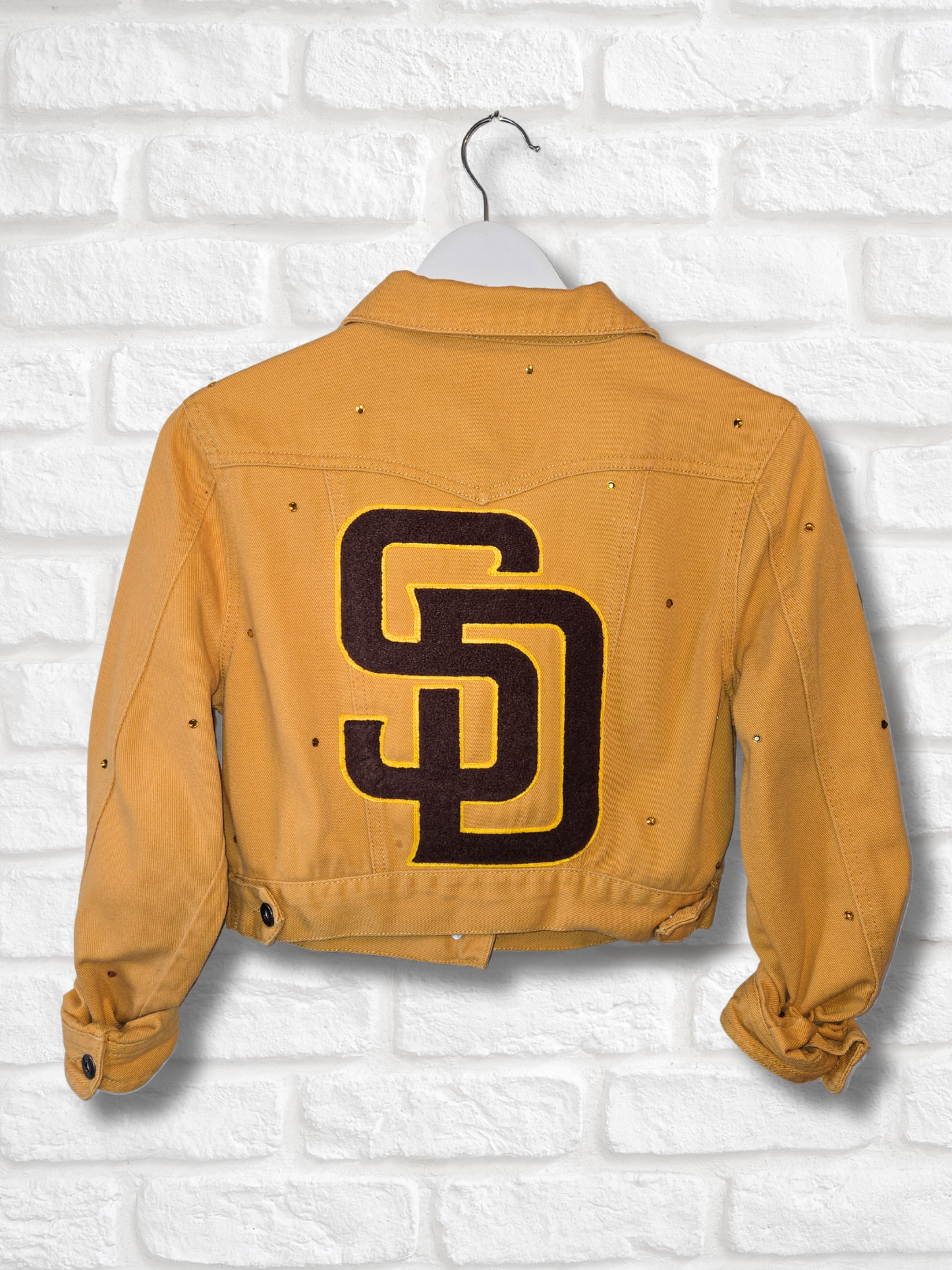 San Diego Padres Rhinestone Crop Jacket
