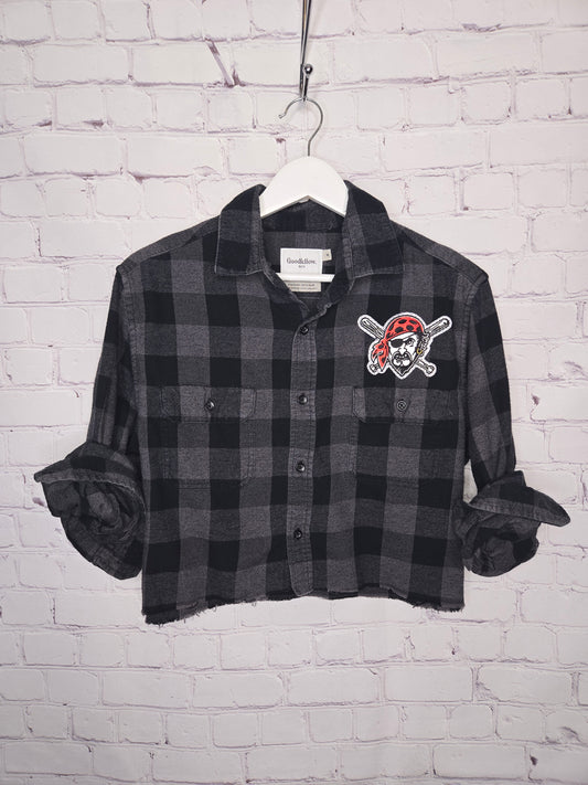 Pittsburgh Pirates Crop Flannel