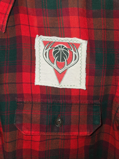 Milwaukee Bucks Crop Flannel