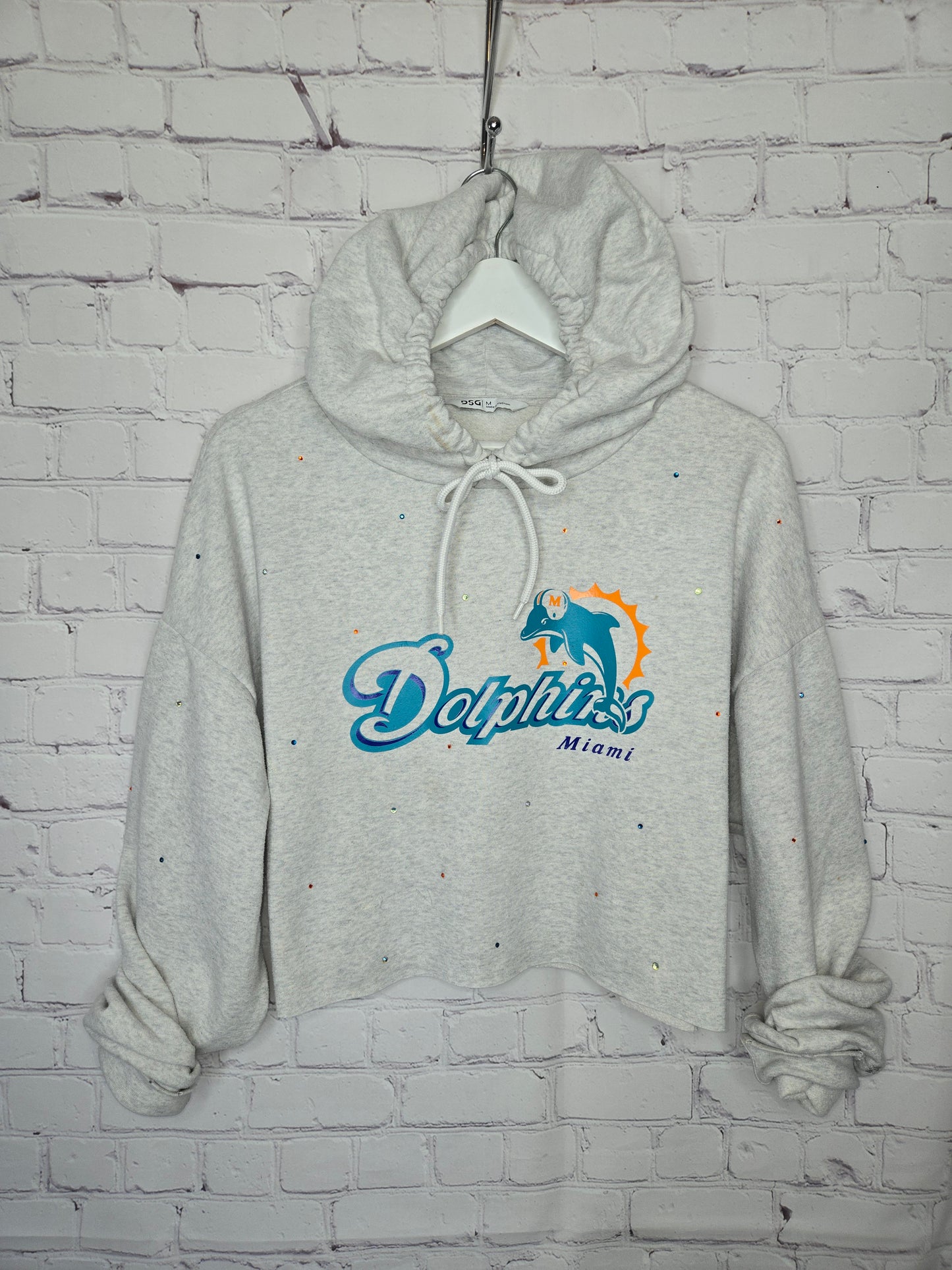 Miami Dolphins Crop Hoodie