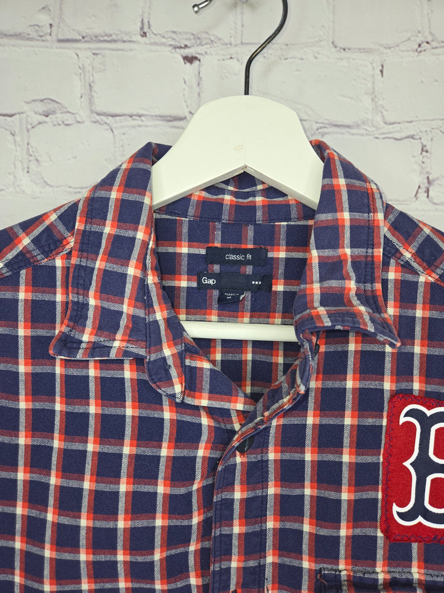 Boston Red Sox Crop Flannel