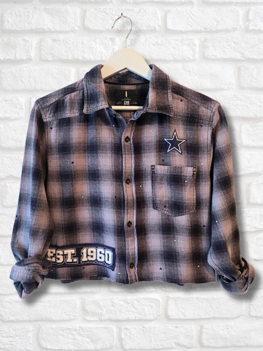 Dallas Cowboys Crop Flannel