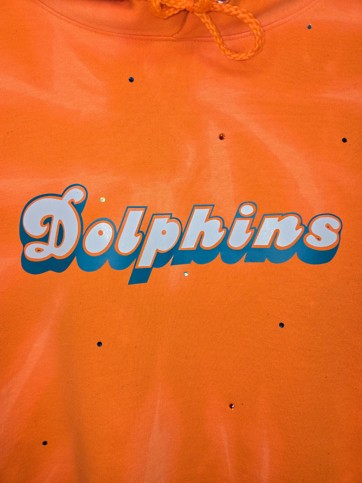 Miami Dolphins Crop Hoodie