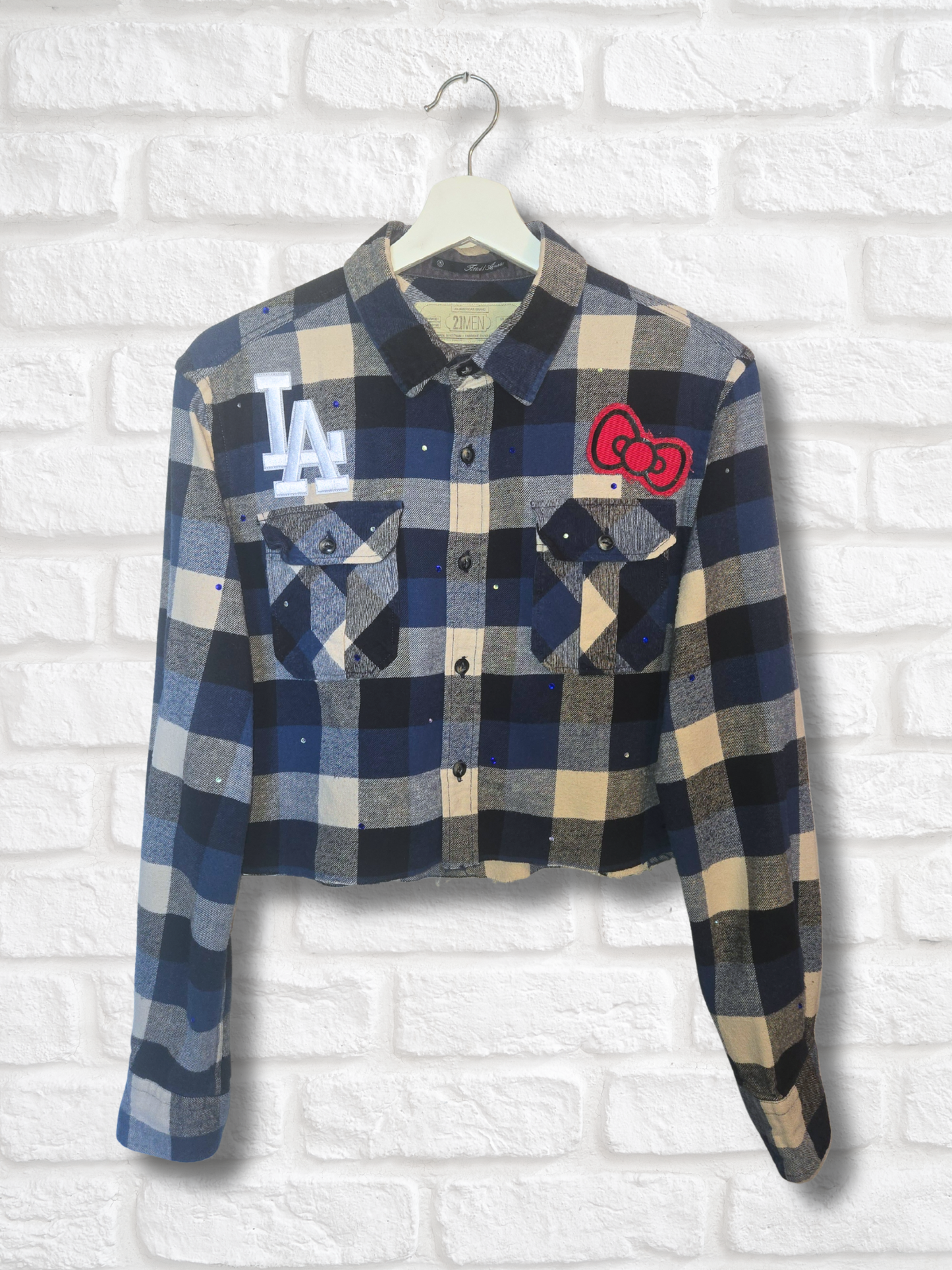 Los Angeles Dodgers HK Crop Flannel