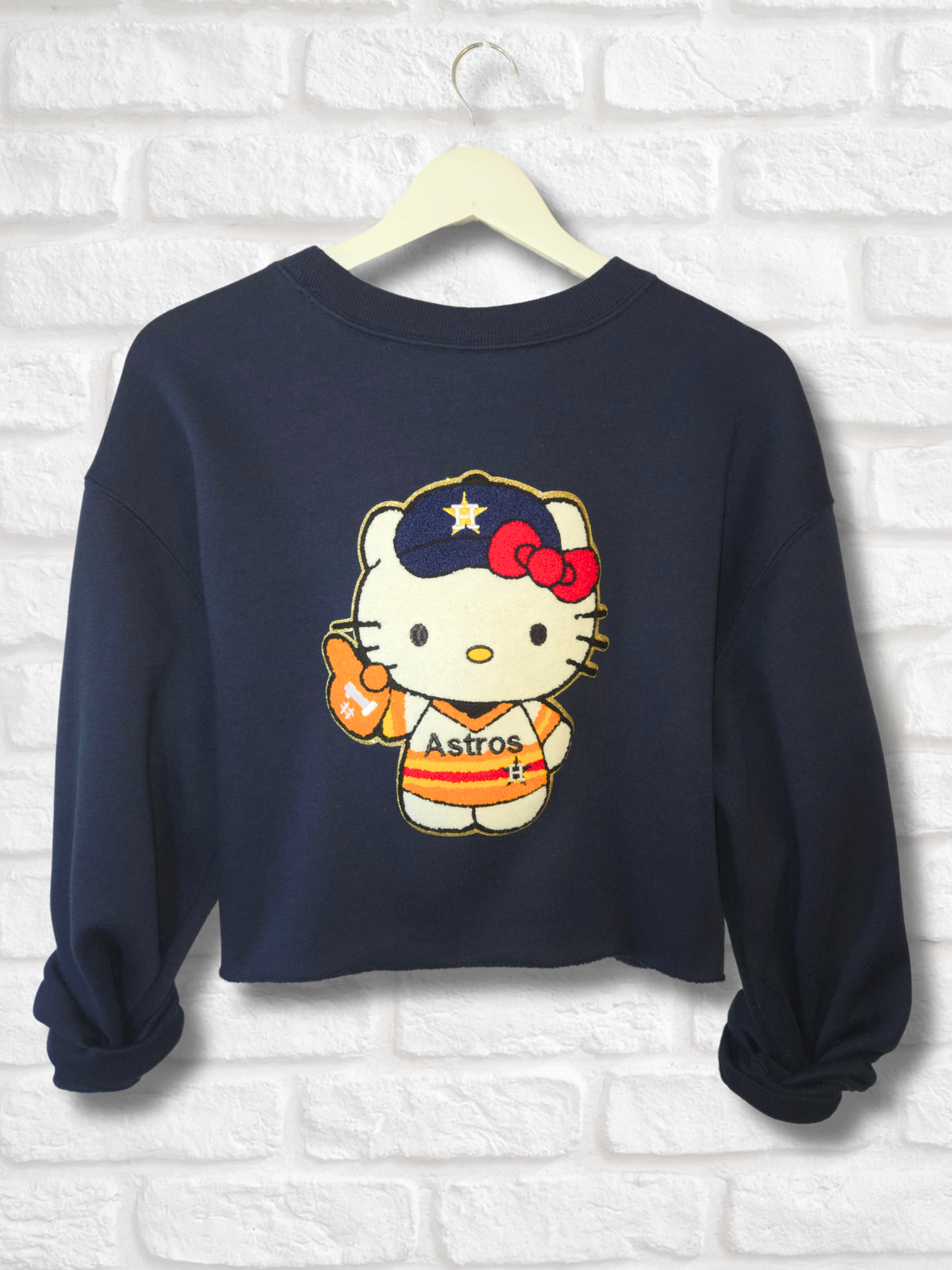Houston Astros Crop HK Sweatshirt