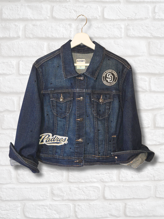 San Diego Padres Crop Denim Jacket