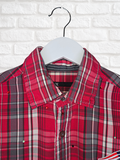 New England Patriots Crop Flannel
