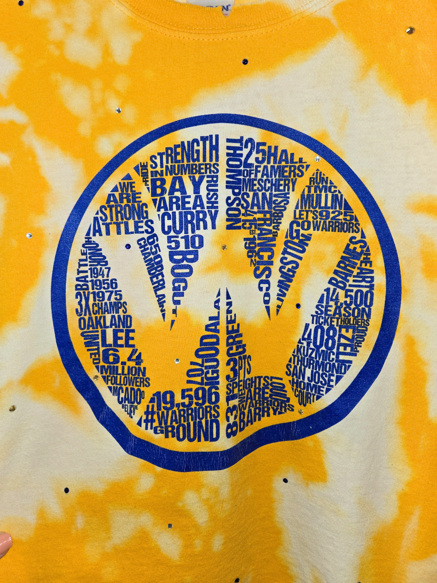 Golden State Warriors Crop Tee