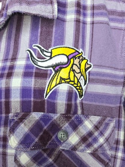 Minnesota Vikings Crop Flannel