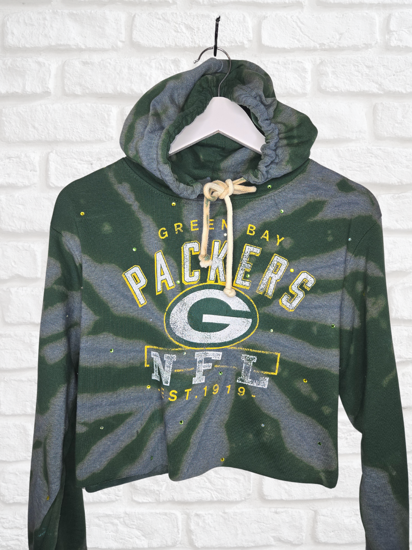 Green Bay Packers Crop Hoodie