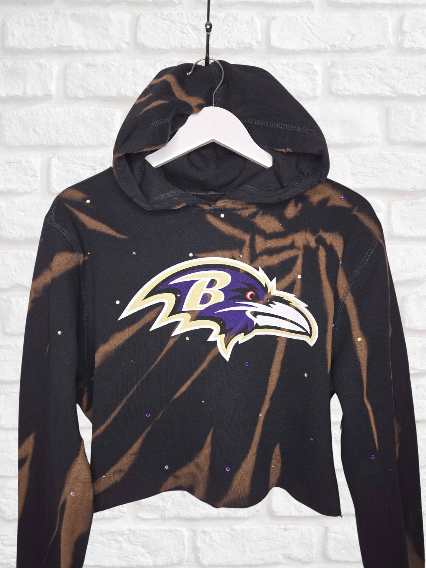 Baltimore Ravens Crop Hoodie