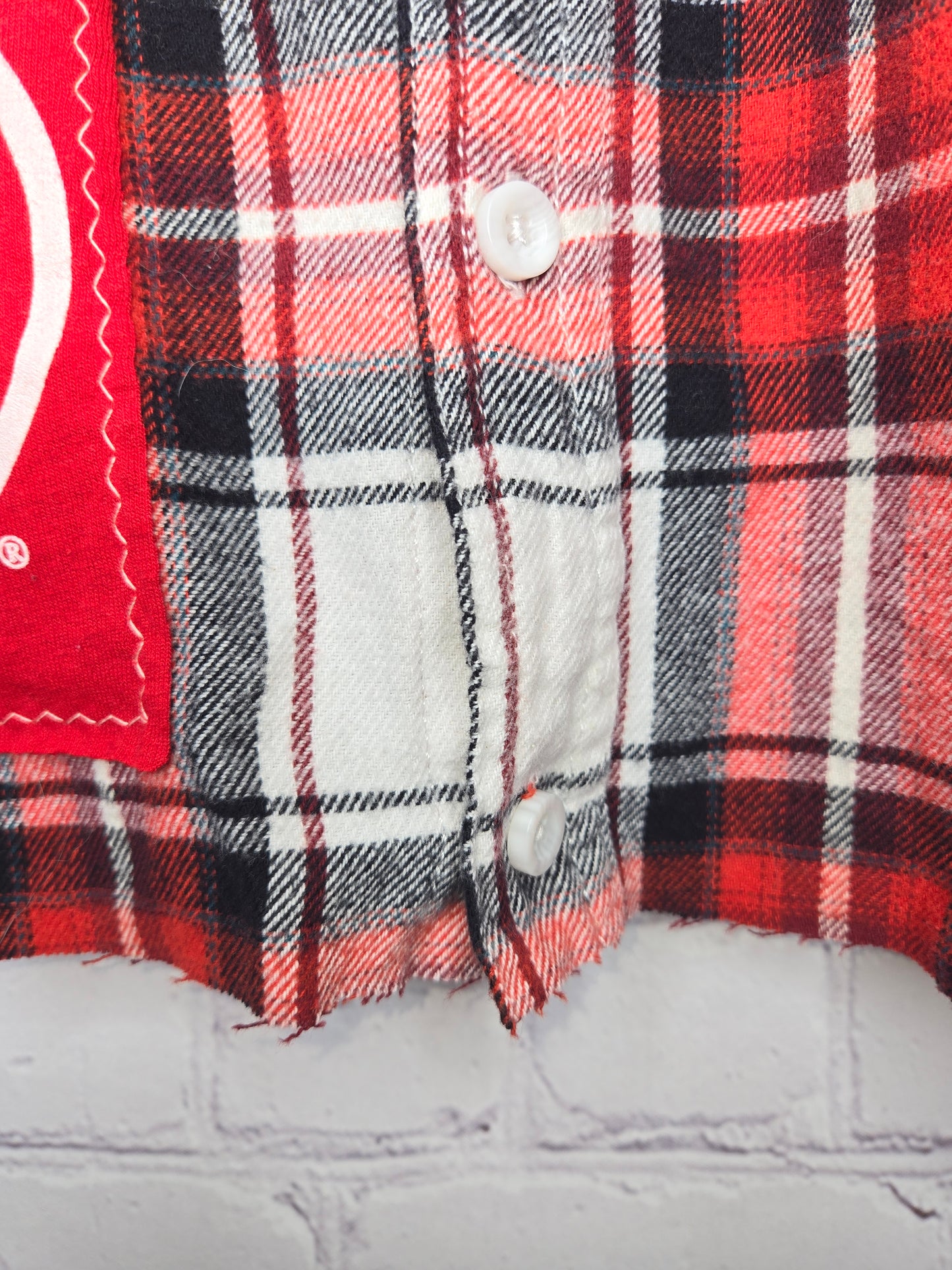 Cincinnati Reds Crop Flannel