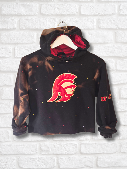 USC Trojans Crop Hoodie