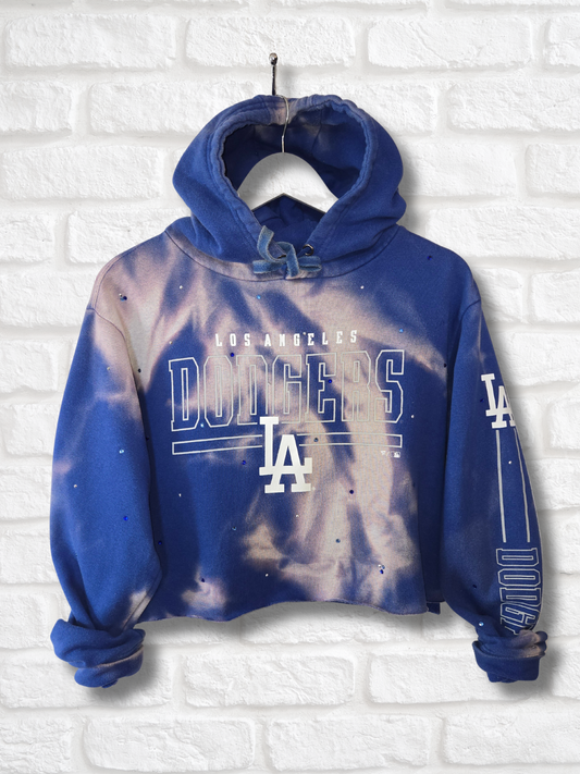 Los Angeles Dodgers Crop Hoodie