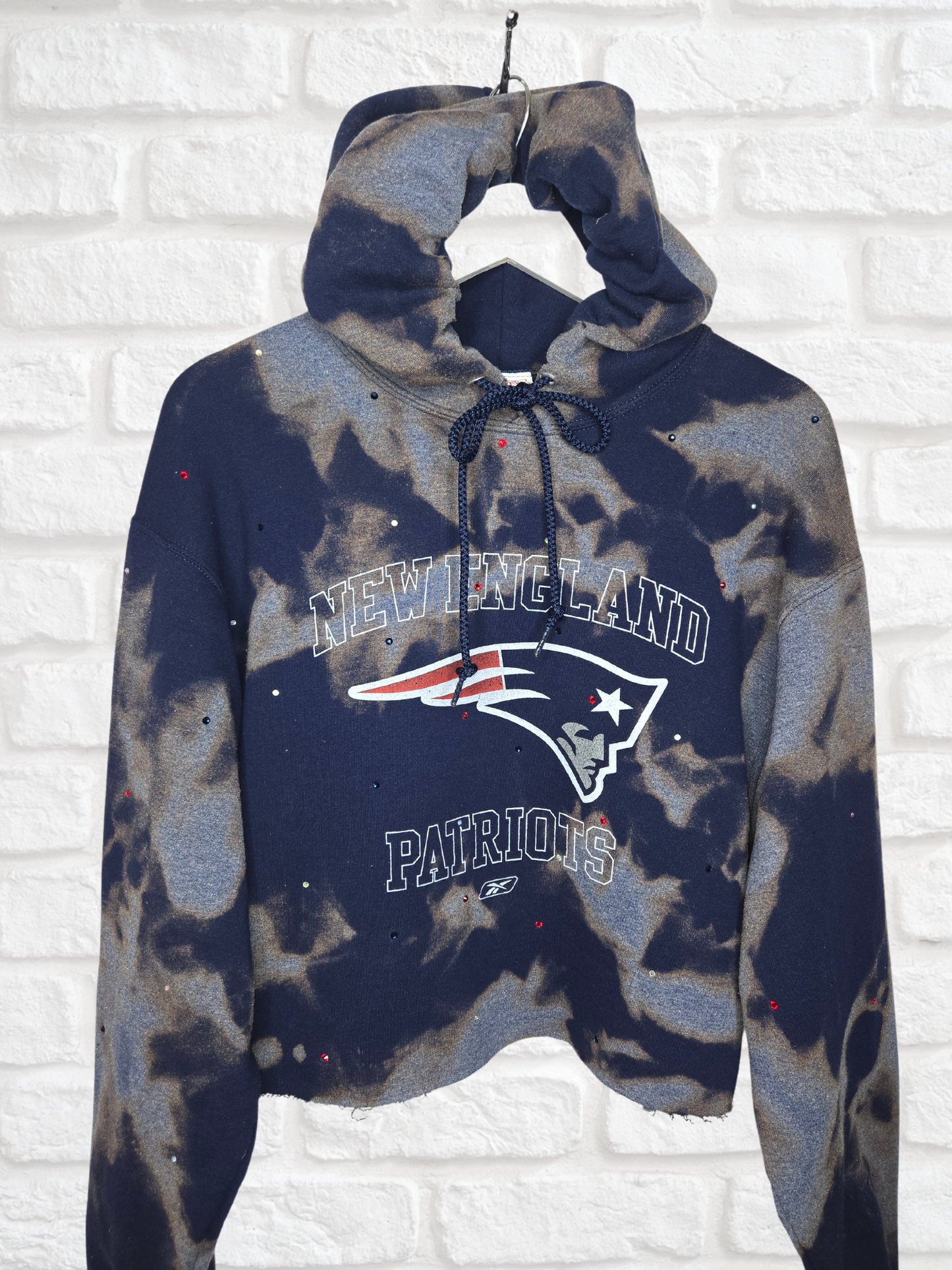 New England Patriots Crop Hoodie