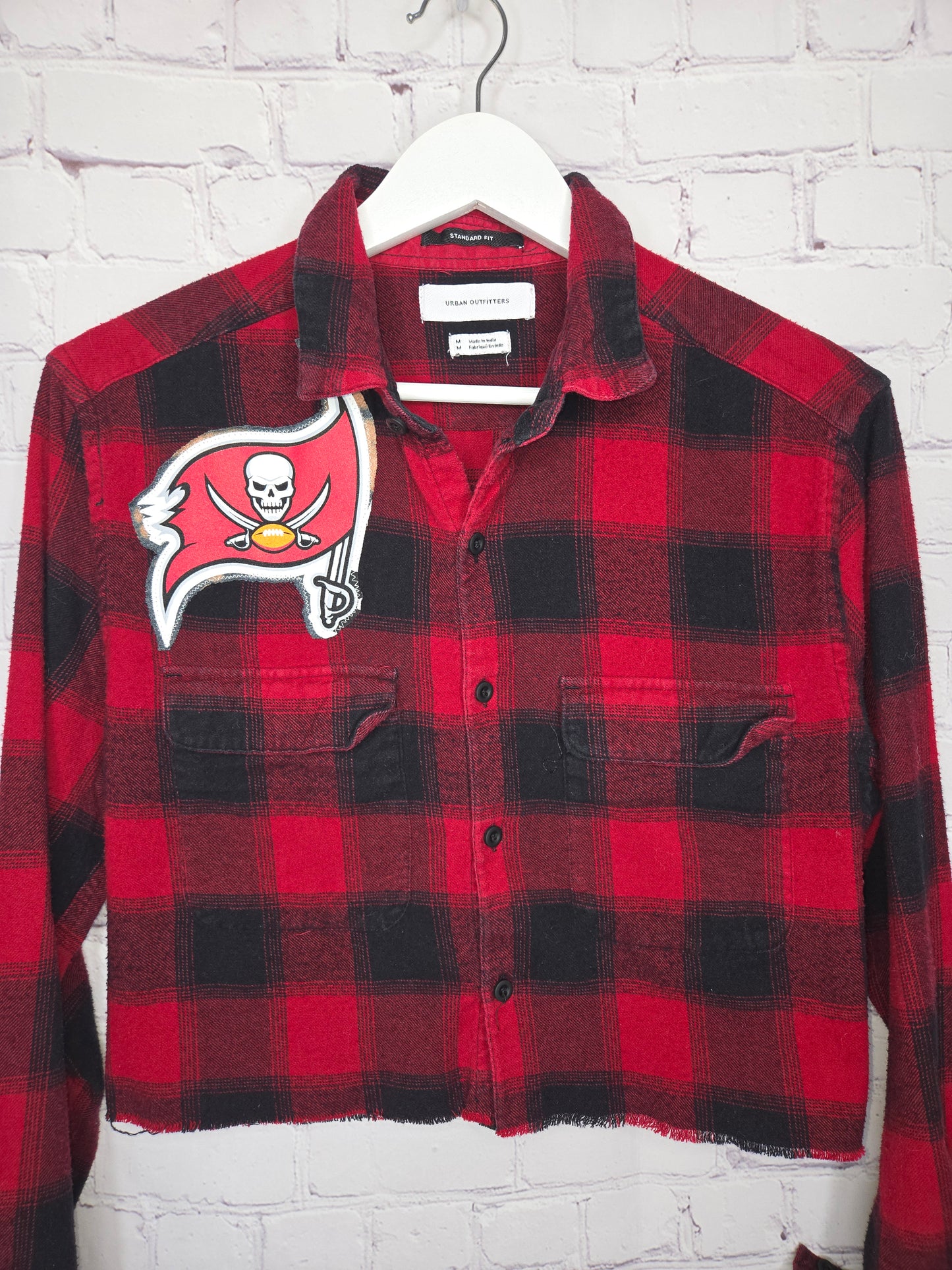 Tampa Bay Buccaneers Crop Flannel