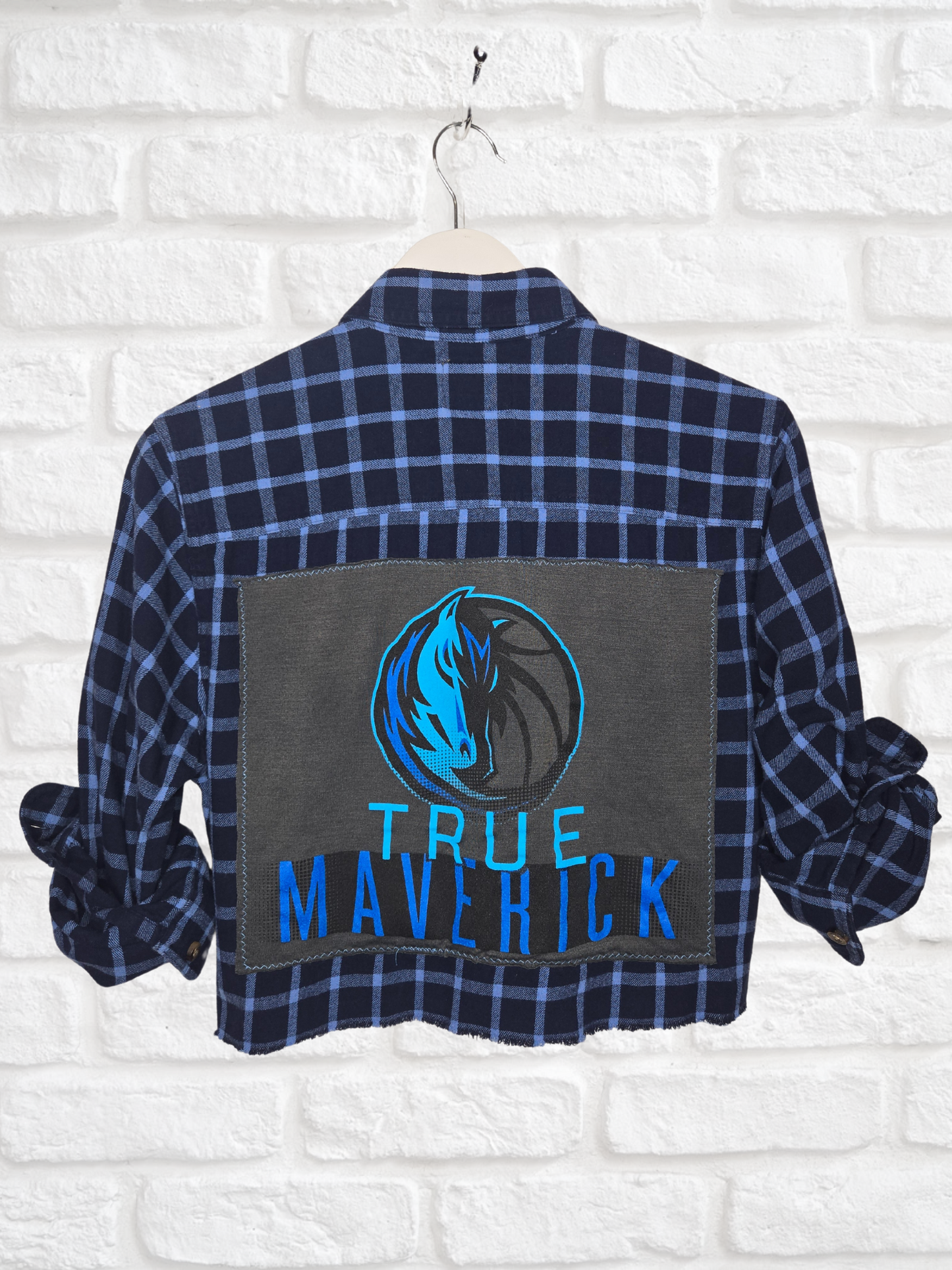 Dallas Mavericks Crop Flannel