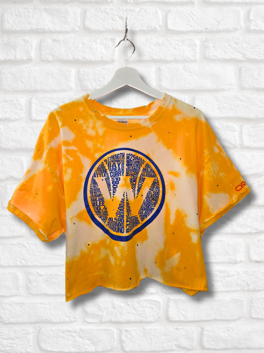 Golden State Warriors Crop Tee