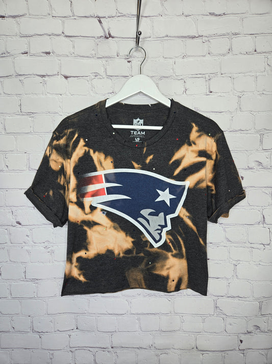 New England Patriots Crop Tee