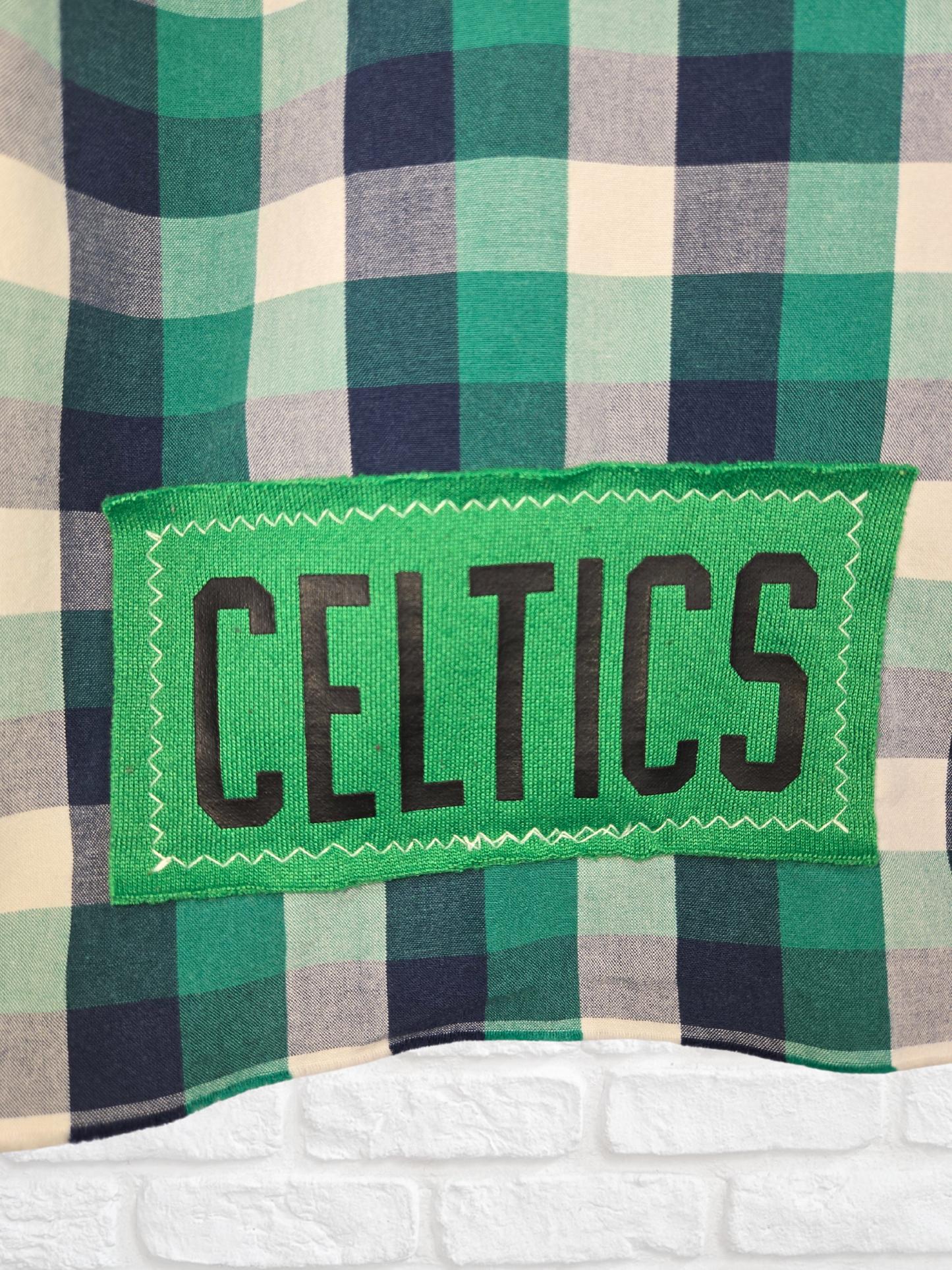 Boston Celtics Crop Flannel