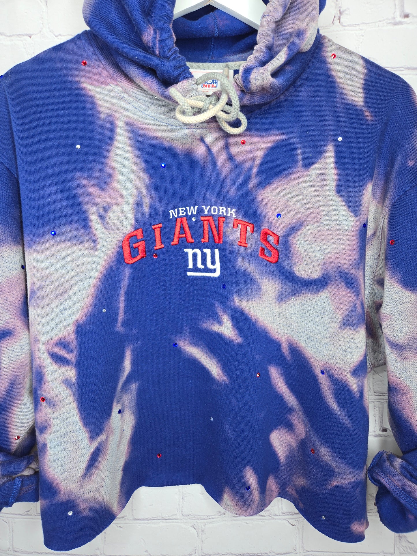 New York Giants Crop Hoodie