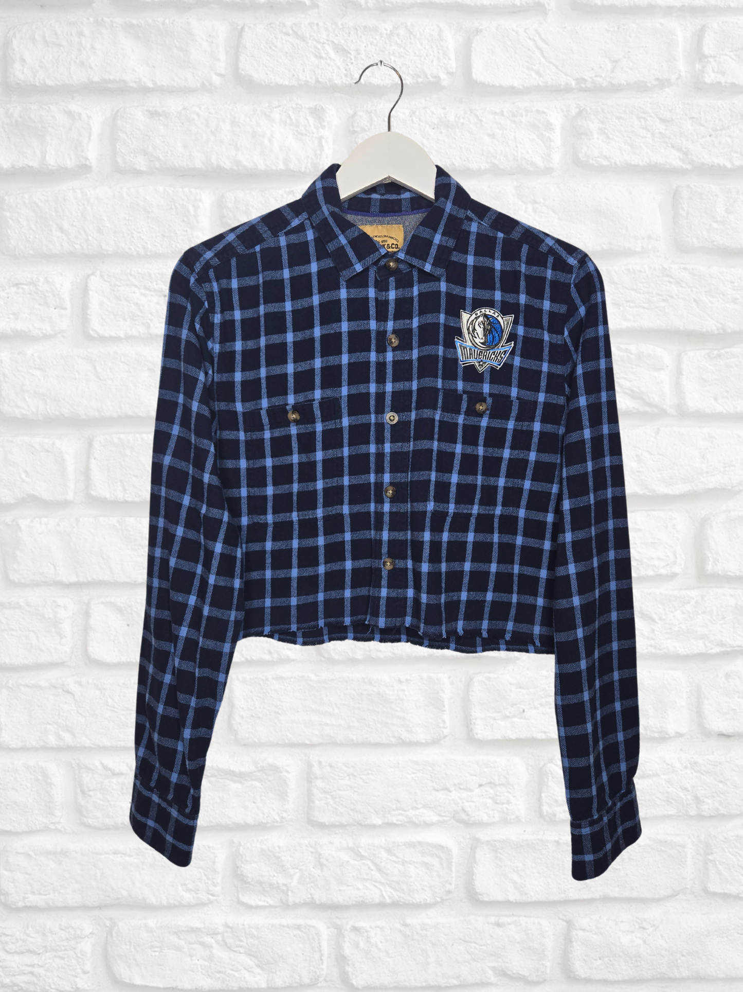 Dallas Mavericks Crop Flannel