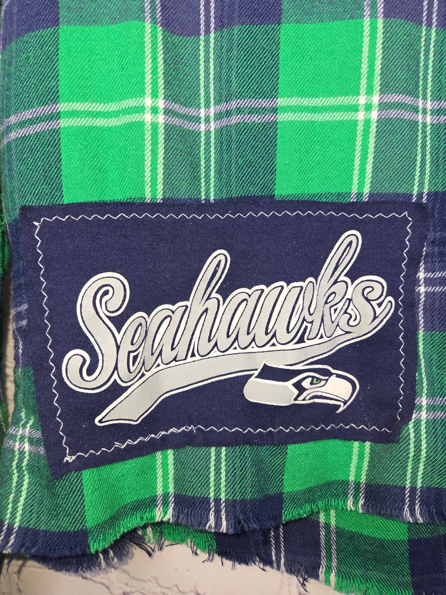 Seattle Seahawks Crop Flannel