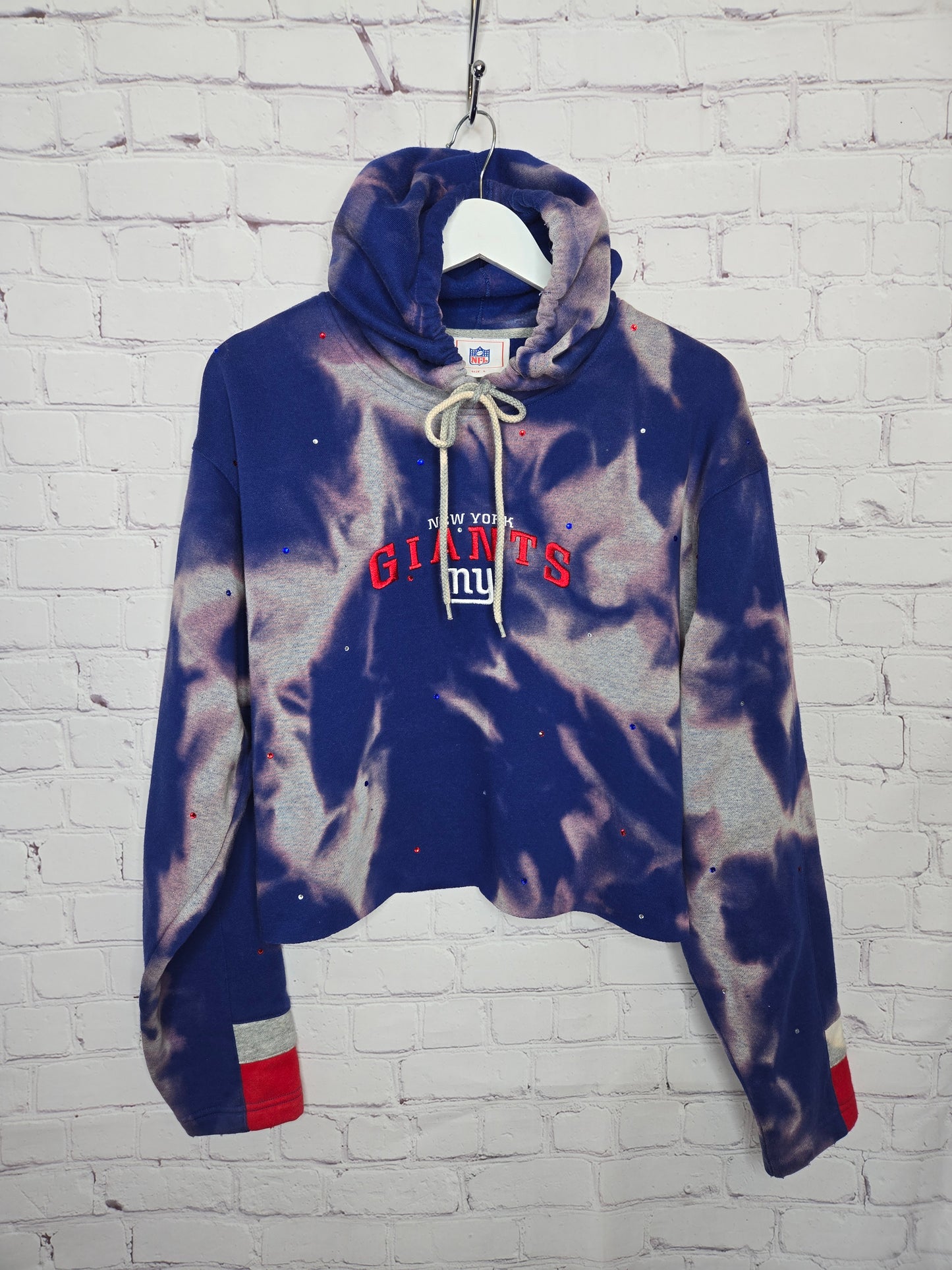 New York Giants Crop Hoodie