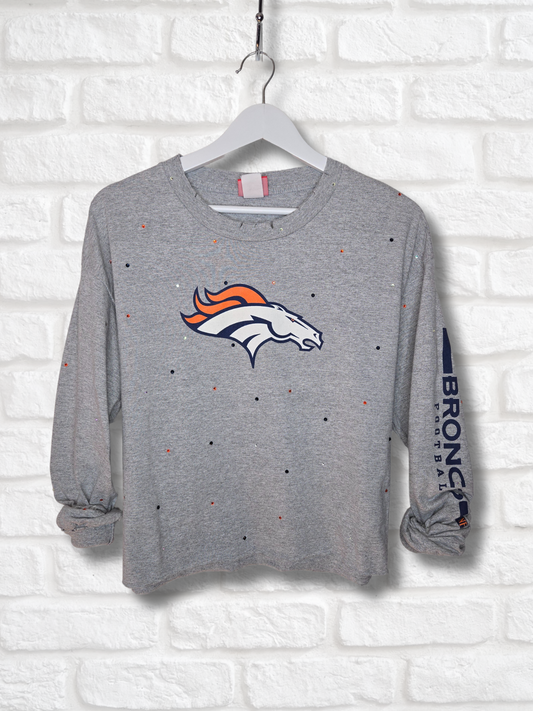 Denver Broncos Crop Tee