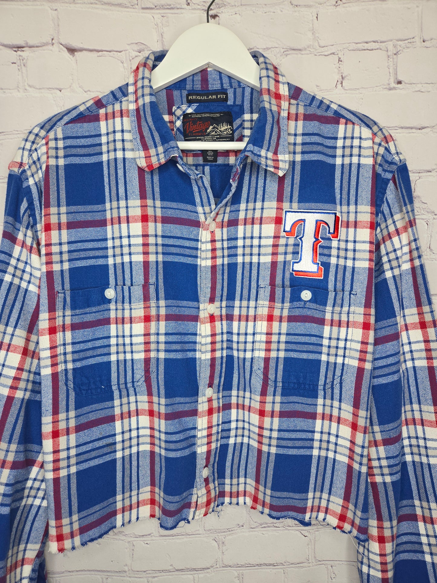 Texas Rangers Crop Flannel